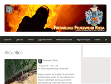 Tablet Screenshot of feuerwehr-stadt-riesa.de